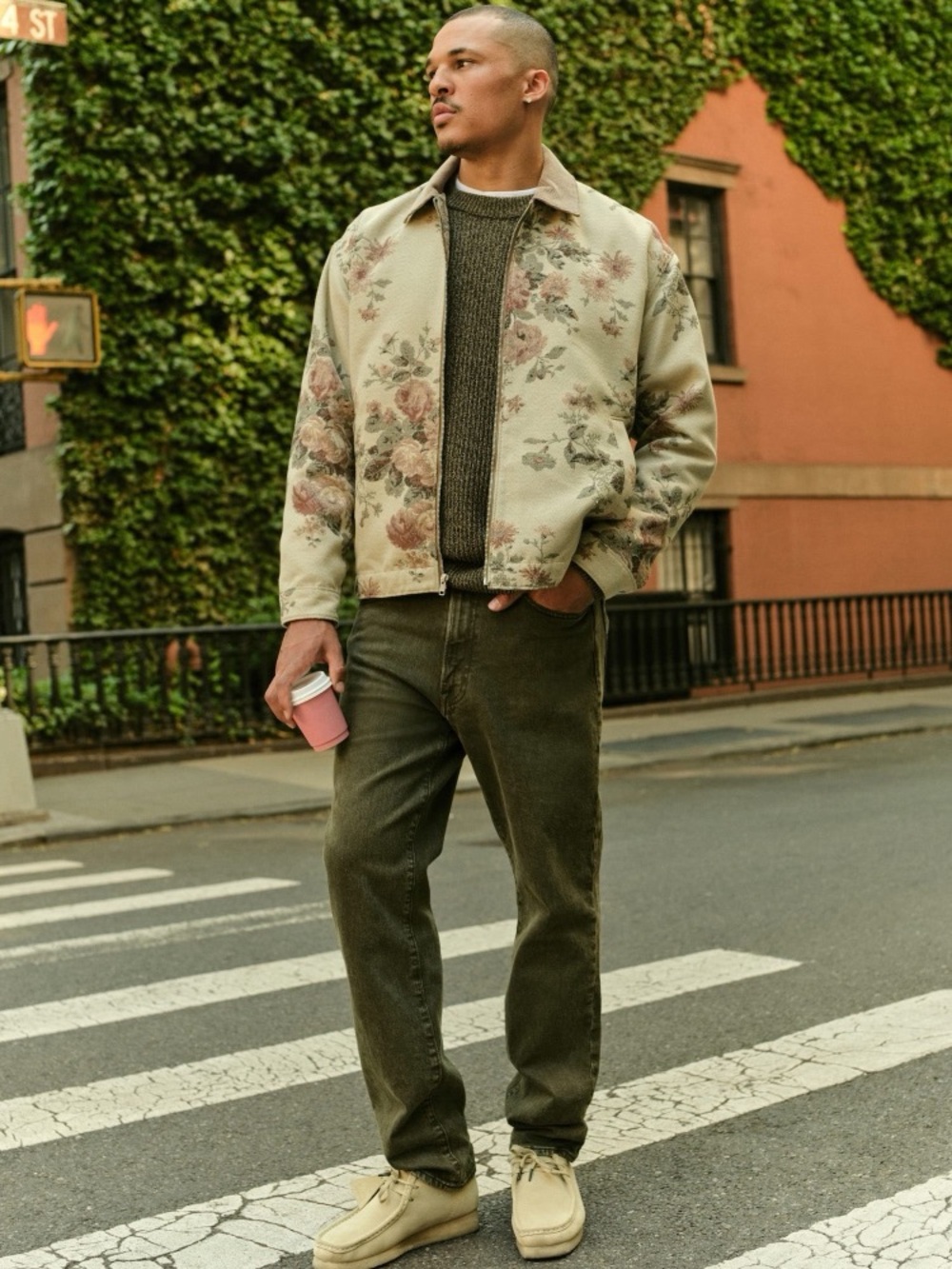 Abercrombie & Fitch Jacquard Floral Jacket